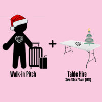 1 PERSON WALK-IN PITCH + TABLE (SAT DEC 21ST XMAS CARBOOT)