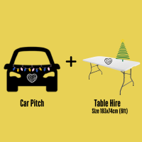 CAR PITCH + TABLE (SAT DEC 21ST XMAS CARBOOT)