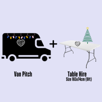 VAN PITCH + TABLE (SAT DEC 21ST XMAS CARBOOT)