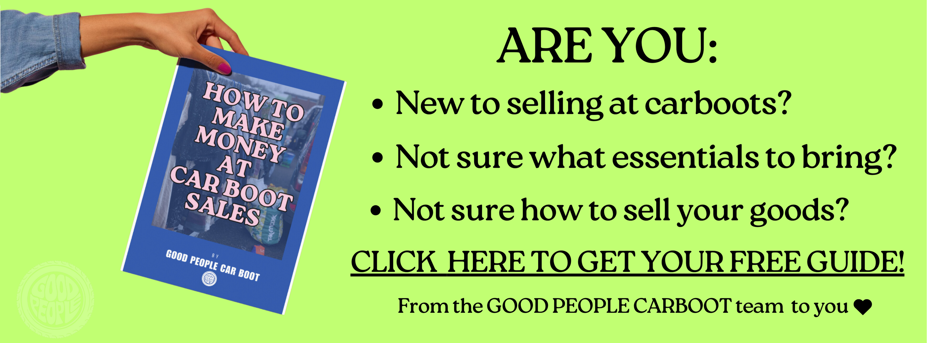 Good People Carboot Greenwich